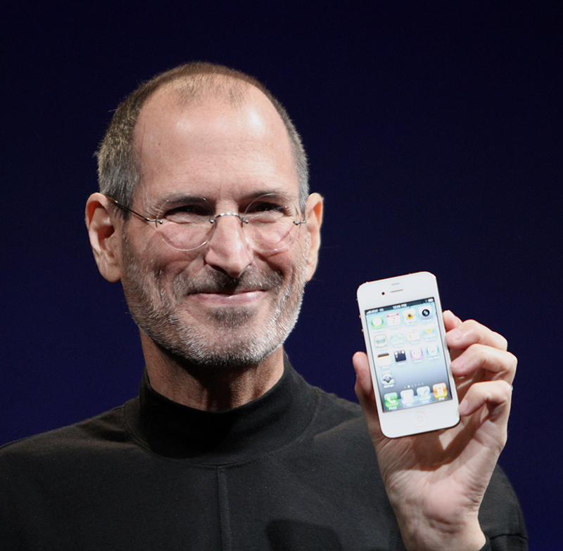 Steve Jobs with native mobile app