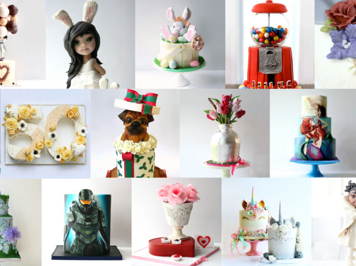 Cakeheads grid of cakes