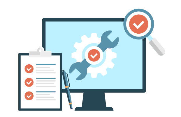IT for Nonprofits Computer and Clipboard