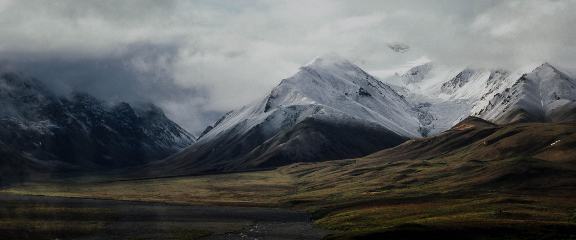 Mountains and grass
