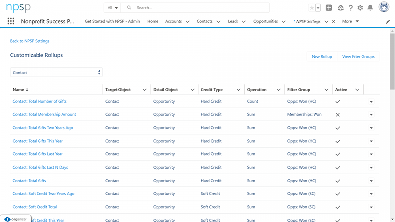 List of customizable rollups