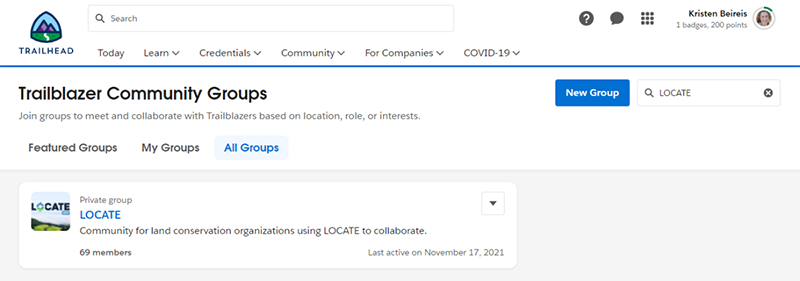 Salesforce Community for Nonprofits - LOCATE