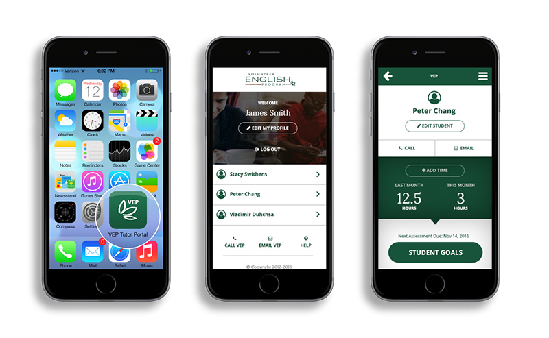 Phones with several native mobile apps