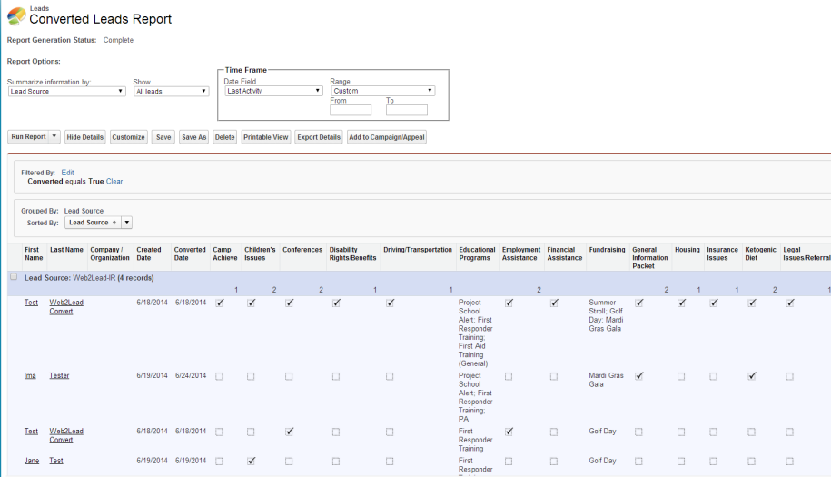 Nonprofit Use Case for Salesforce Web to Lead Form