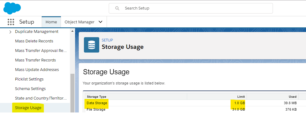 Big Increase in Salesforce Data Storage Limits