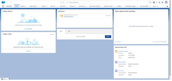 Salesforce tabs and accordion components - before
