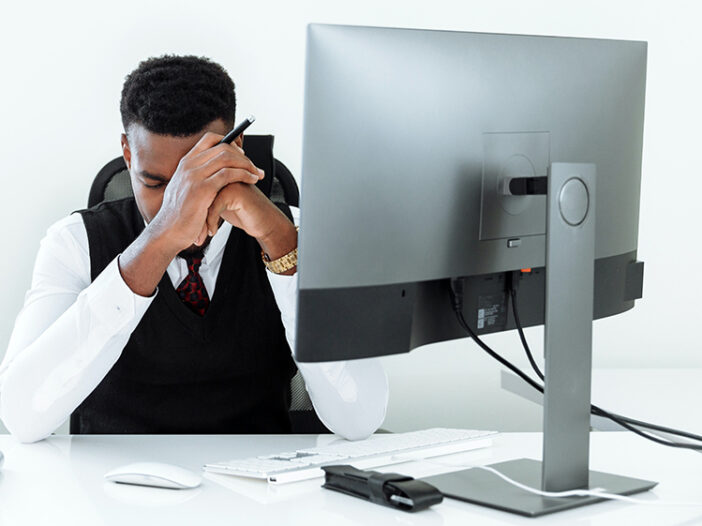 Nonprofit Website Migration Person with Headache