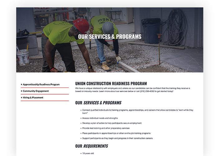 Cleveland Builds Landing Page