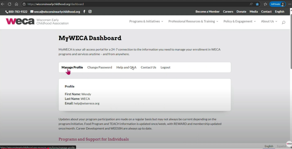 Personalized User Dashboard