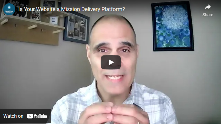 Mission Delivery Platform for Nonprofits Video Play Screen