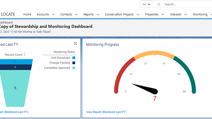 Salesforce Dashboard with Multiple Graphs