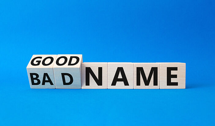 Good and Bad Name - Spelled in Cubes