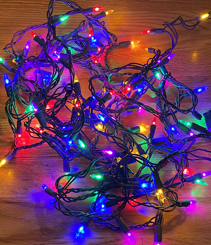 Christmas Lights Accumulated Jumble