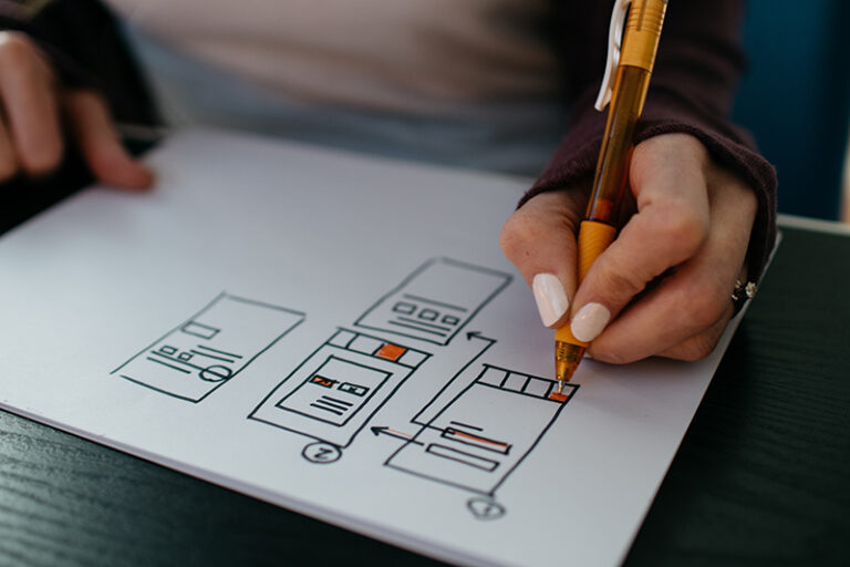 Nonprofit Website Design Plan - Hand Drawn