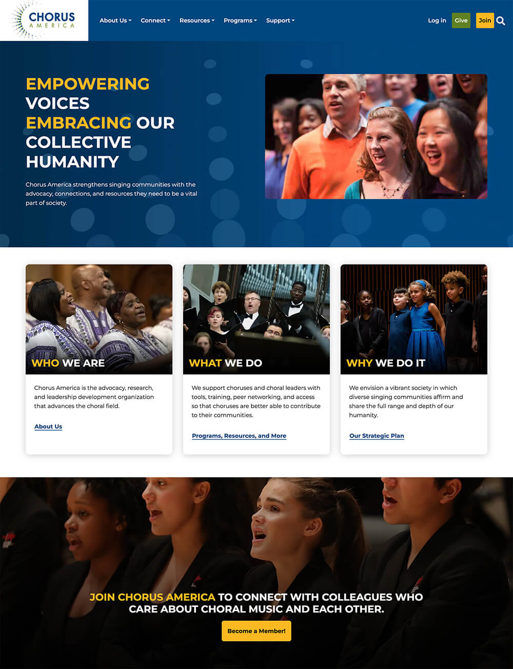 Chorus America Homepage