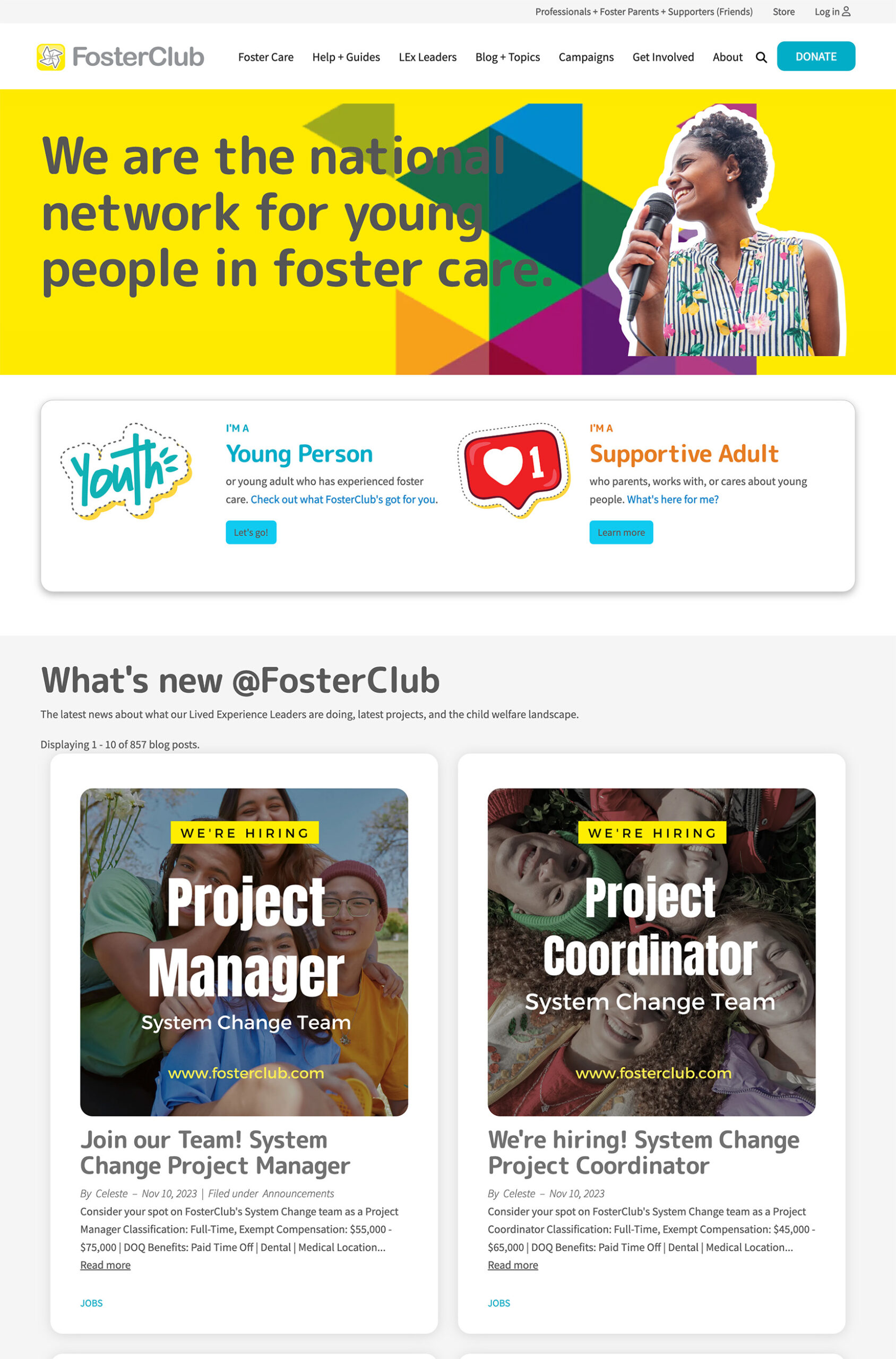 FosterClub Homepage